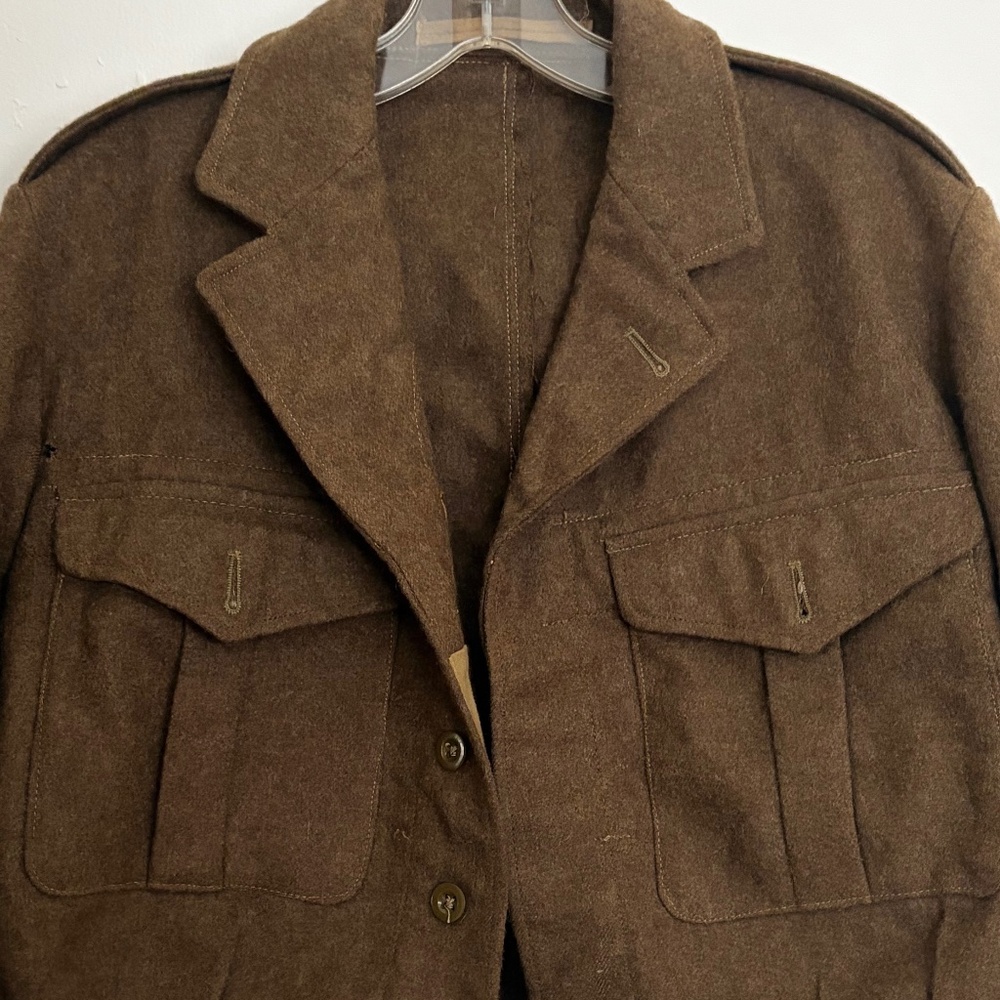 Men's vintage wool field jacket (Battle Dress Blouse 1949 Pattern)